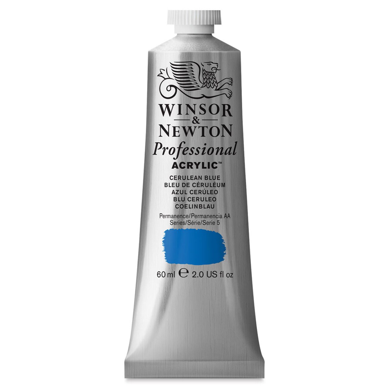Winsor & Newton Professional Acrylics - Cerulean Blue, 60 ml tube